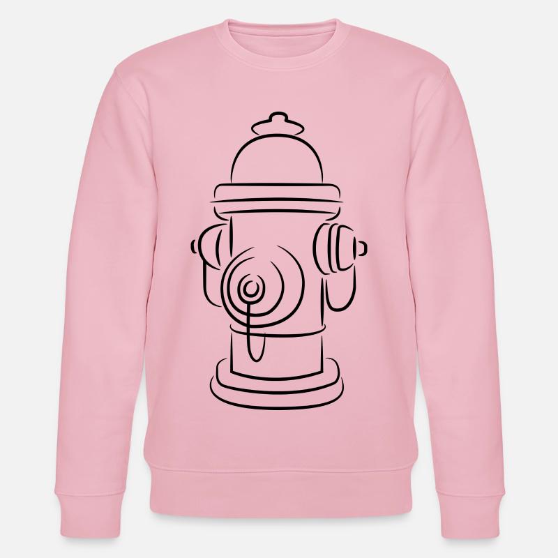 Sketch fire hydrant - Stanley/Stella CHANGER Unisex Organic Sweatshirt - cotton pink