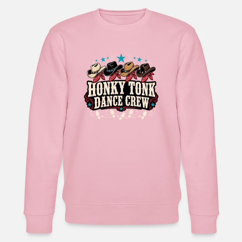 Honky Tonk Crew - Stanley/Stella Unisex Bio-Sweatshirt CHANGER  - Hellrosa