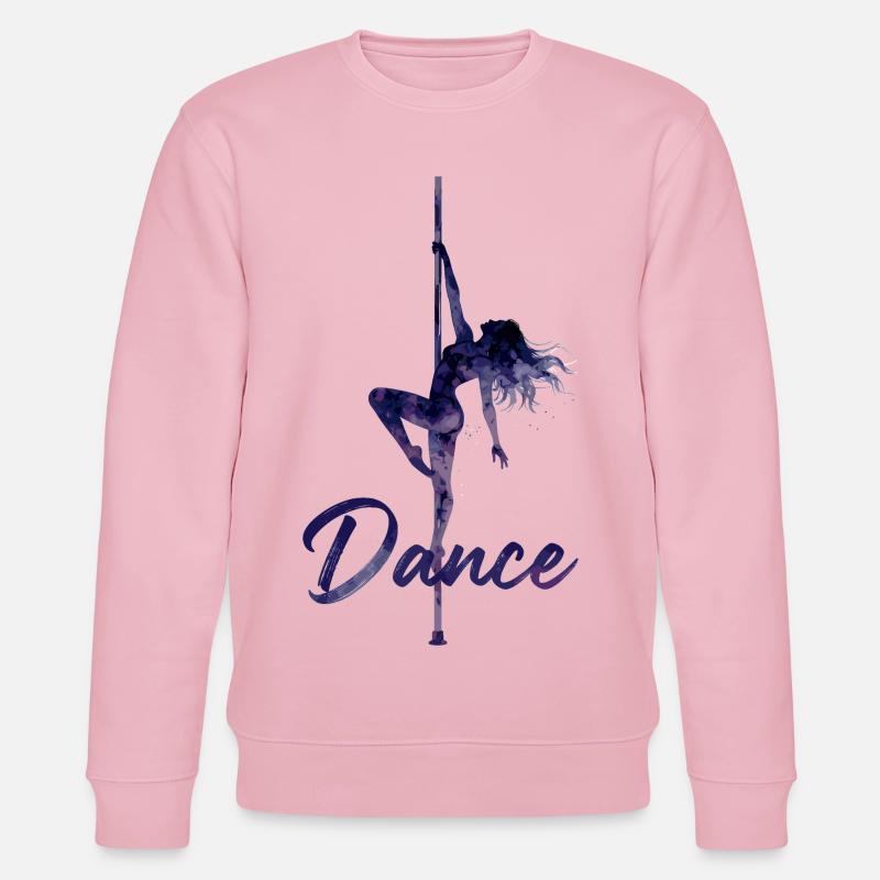 Pole Dance Silhouette – Elegant Pole Art - Stanley/Stella CHANGER Unisex Organic Sweatshirt - cotton pink