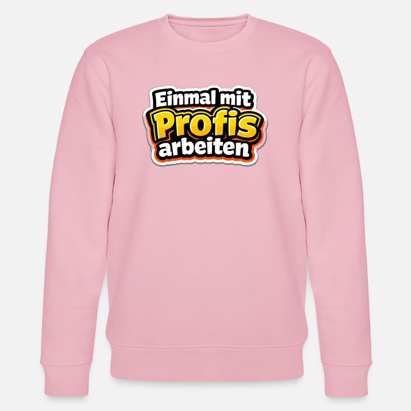 Einmal mit Profis arbeiten Katastrophe - Stanley/Stella Unisex Bio-Sweatshirt CHANGER  - Hellrosa
