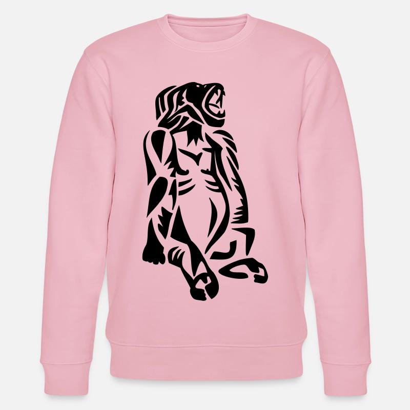 Gorilla - Stanley/Stella Unisex Bio-Sweatshirt CHANGER  - Hellrosa