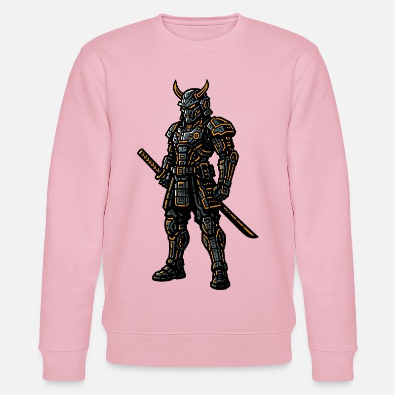 Cyberpunk Samurai - Stanley/Stella CHANGER Unisex Organic Sweatshirt - cotton pink