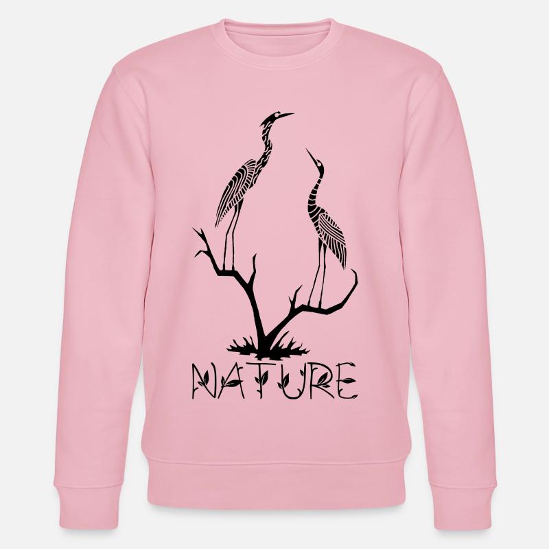 Die schwarzen Vögel - Stanley/Stella Unisex Bio-Sweatshirt CHANGER  - Hellrosa