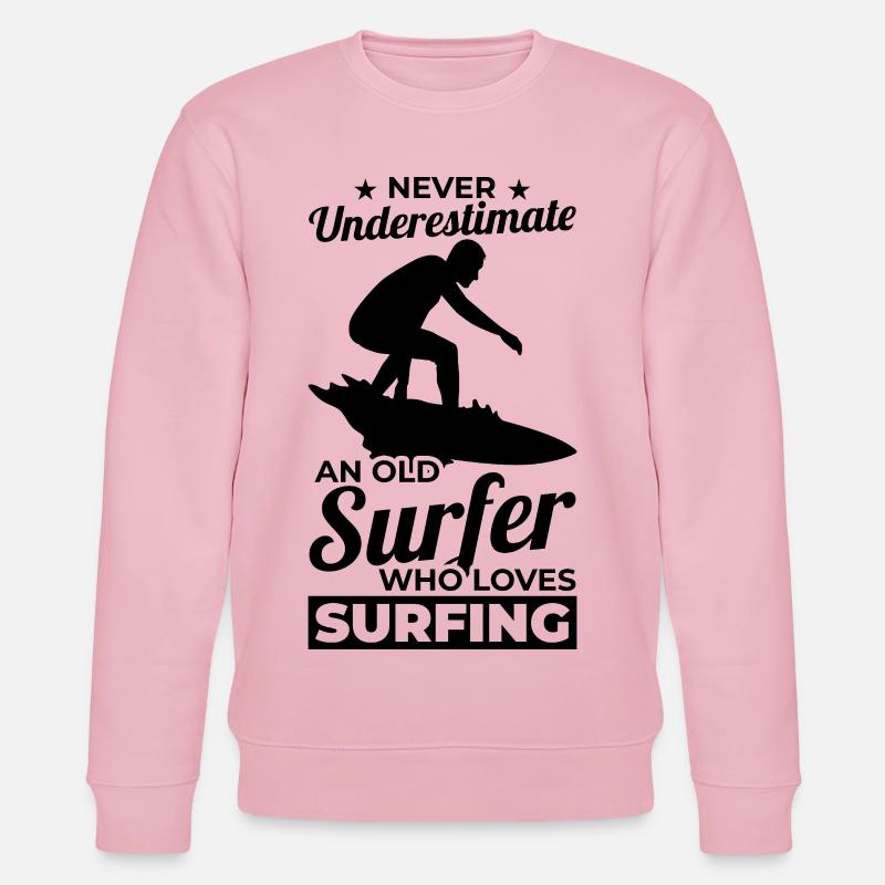 Surfeur Papi - Sweat bio CHANGER Stanley/Stella Unisexe - rose pâle