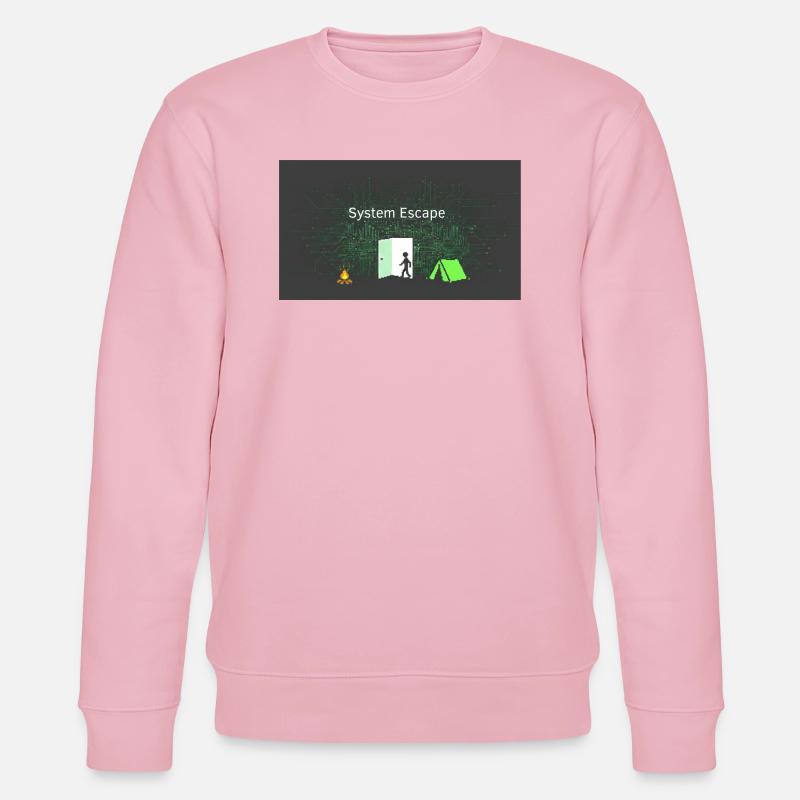 Évasion du système - Sweat bio CHANGER Stanley/Stella Unisexe - rose pâle