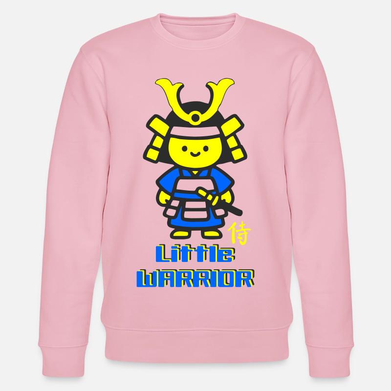 Kleiner Samurai Krieger - Stanley/Stella Unisex Bio-Sweatshirt CHANGER  - Hellrosa