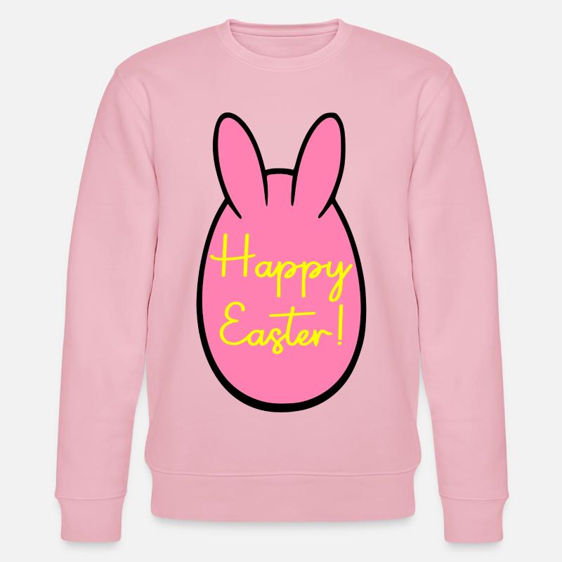 Joyeux lapin de Pâques - Sweat bio CHANGER Stanley/Stella Unisexe - rose pâle