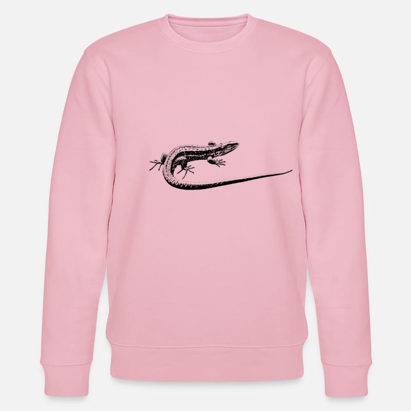 Eidechse - Stanley/Stella Unisex Bio-Sweatshirt CHANGER  - Hellrosa