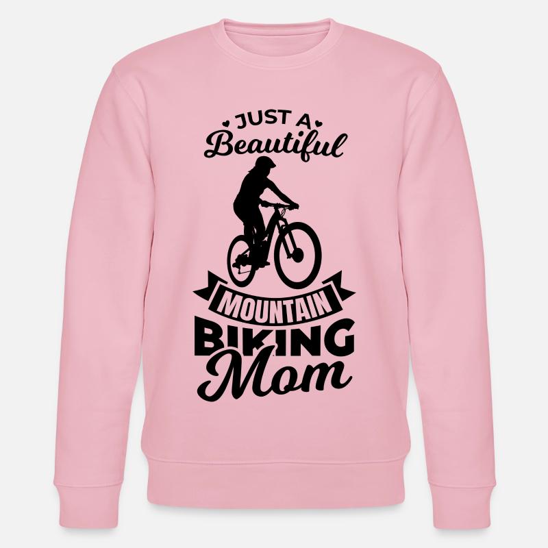 Mountainbiking Mutter - Stanley/Stella Unisex Bio-Sweatshirt CHANGER  - Hellrosa