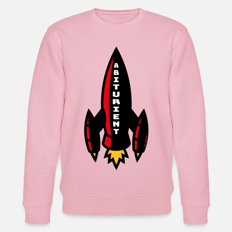 Abiturient Rakete (Schulabschluss Abschluss / 4C) - Stanley/Stella Unisex Bio-Sweatshirt CHANGER - Hellrosa