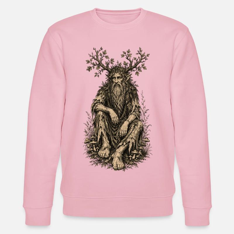 Sitzende Leshy - Stanley/Stella Unisex Bio-Sweatshirt CHANGER - Hellrosa