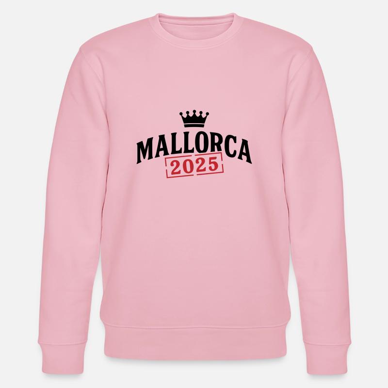Mallorca 2025 Krone - Stanley/Stella Unisex Bio-Sweatshirt CHANGER  - Hellrosa