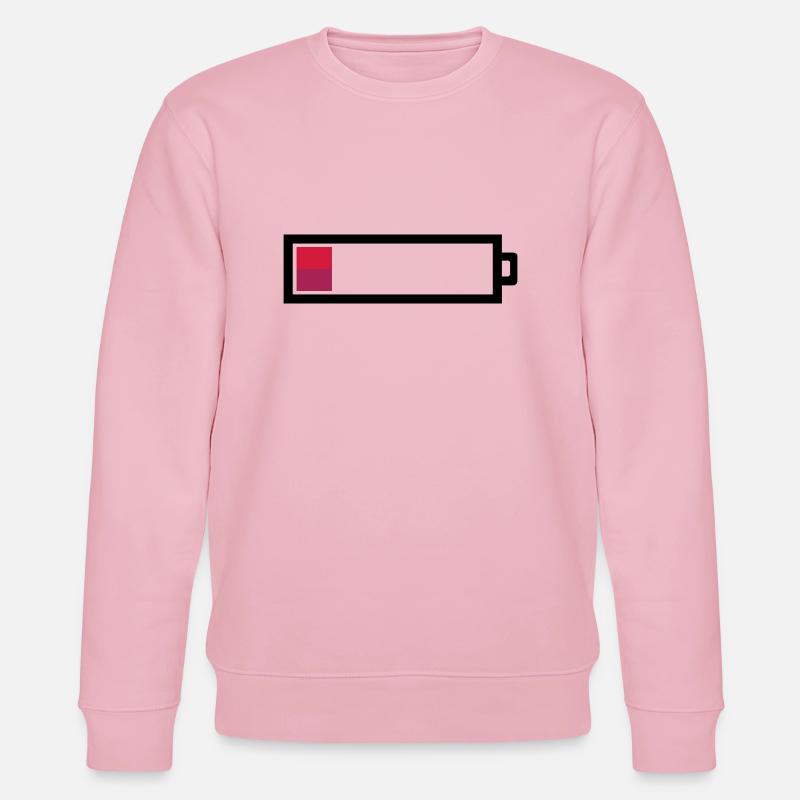 Leere Batterie - Stanley/Stella Unisex Bio-Sweatshirt CHANGER  - Hellrosa