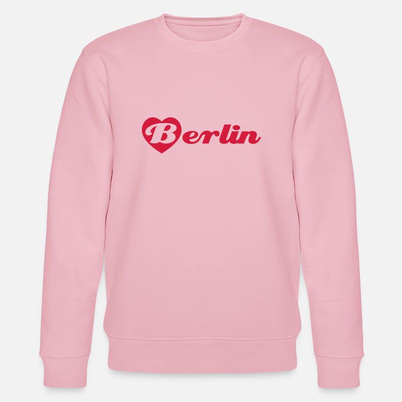I love Berlin - Stanley/Stella Unisex Bio-Sweatshirt CHANGER  - Hellrosa