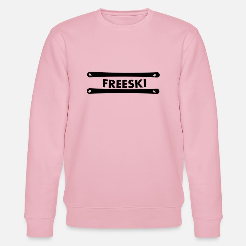 SKI,APRES SKI,SCHNEE,BERGE,FREESKI,TELEMARK,0815 - Stanley/Stella Unisex Bio-Sweatshirt CHANGER  - Hellrosa