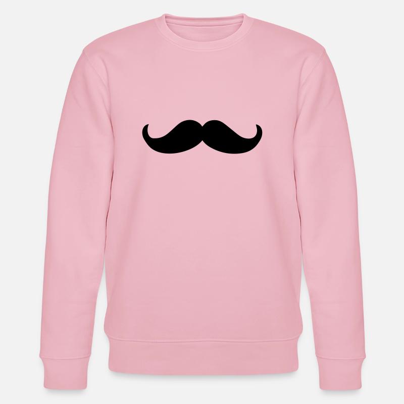 moustache - Sweat bio CHANGER Stanley/Stella Unisexe - rose pâle