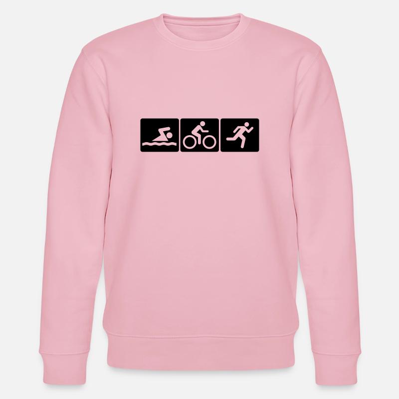 Triathlon - Stanley/Stella Unisex Bio-Sweatshirt CHANGER  - Hellrosa