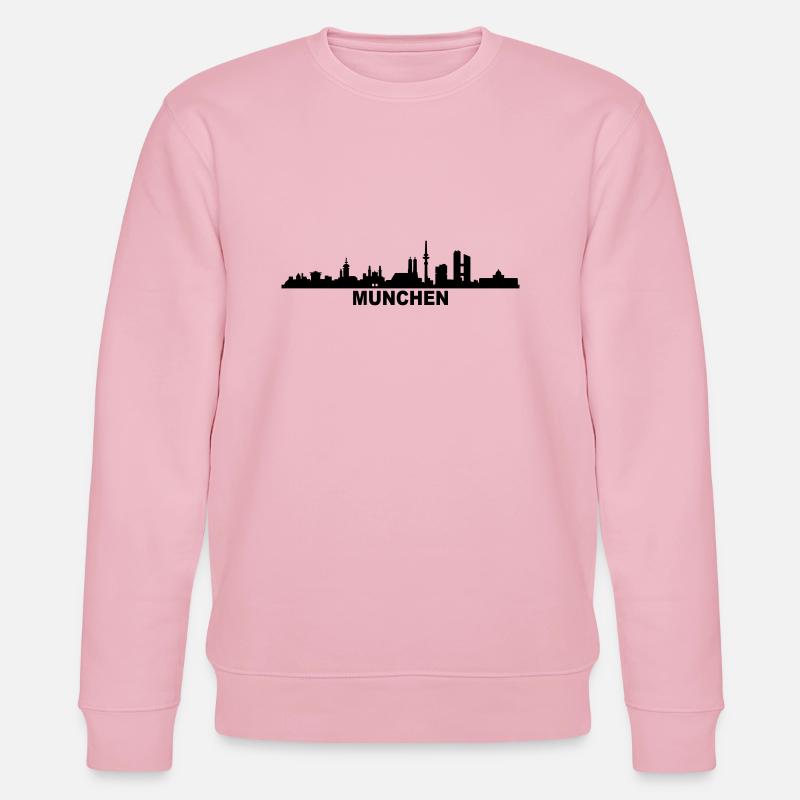 Skyline München - Stanley/Stella Unisex Bio-Sweatshirt CHANGER  - Hellrosa