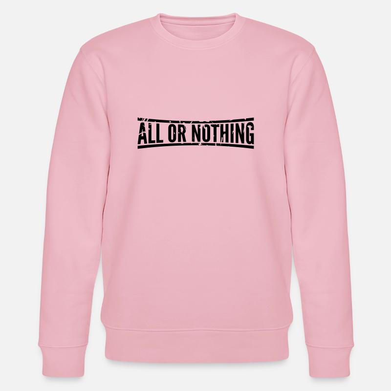 all_or_nothing_eu1 - Stanley/Stella Unisex Bio-Sweatshirt CHANGER  - Hellrosa