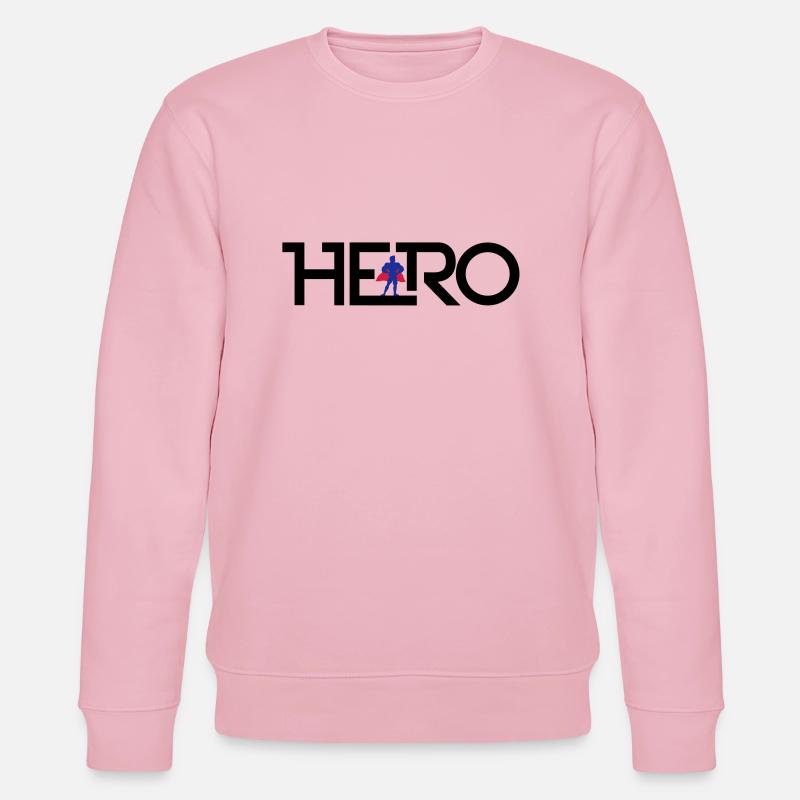 Hero Logo - Stanley/Stella Unisex Bio-Sweatshirt CHANGER  - Hellrosa