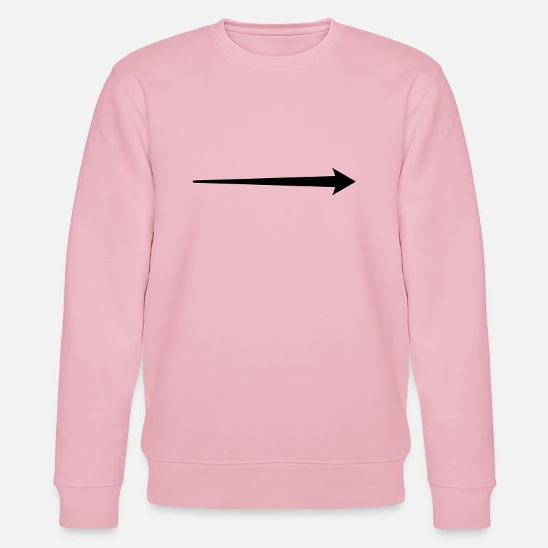 Motif de la flèche - Sweat bio CHANGER Stanley/Stella Unisexe - rose pâle
