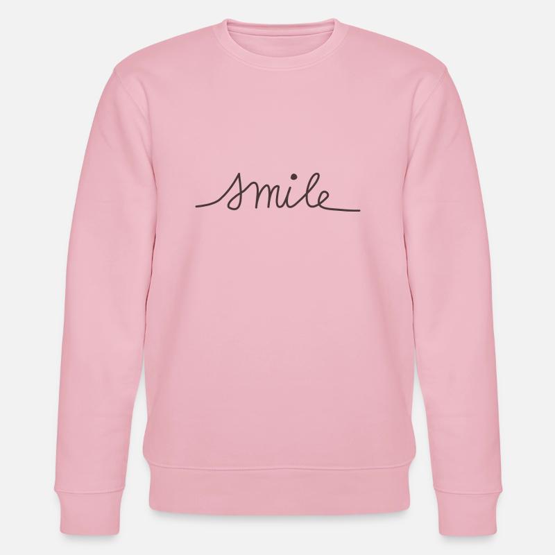 Smile - Stanley/Stella Unisex Bio-Sweatshirt CHANGER  - Hellrosa