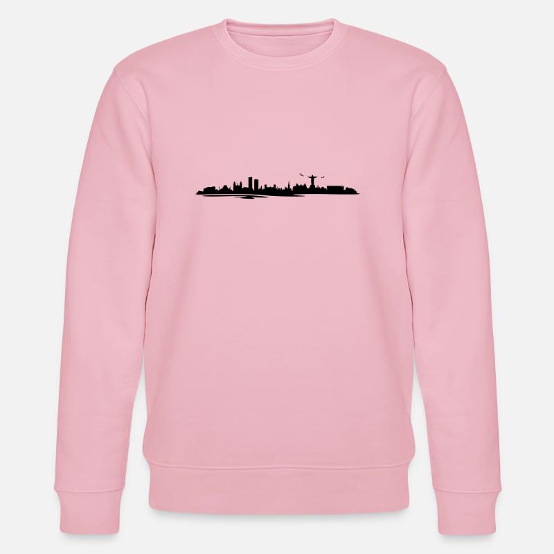 Skyline - Rio de Janeiro - Stanley/Stella Unisex Bio-Sweatshirt CHANGER  - Hellrosa