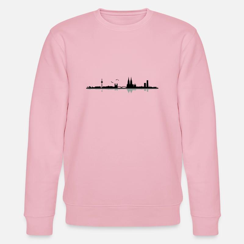 Köln Skyline - Stanley/Stella Unisex Bio-Sweatshirt CHANGER  - Hellrosa