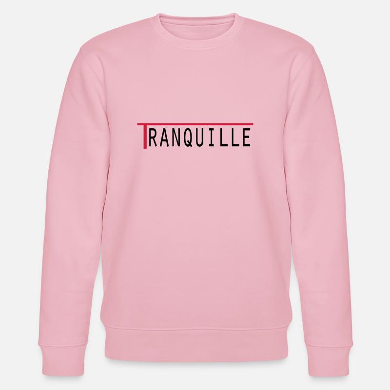 Tranquille - Sweat bio CHANGER Stanley/Stella Unisexe - rose pâle
