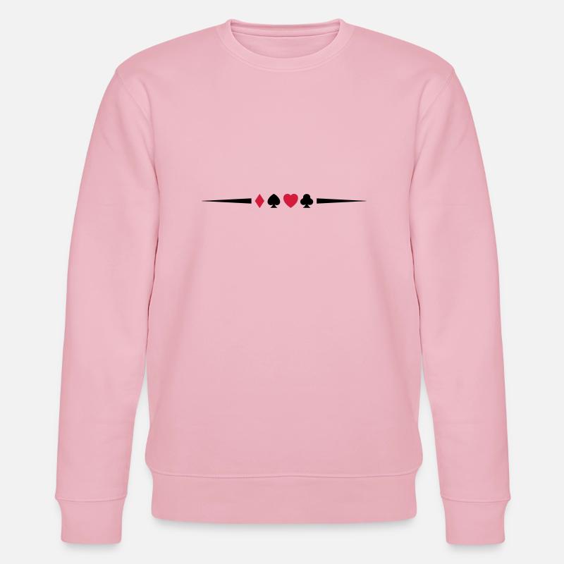 poker_symbol_design_2 - Stanley/Stella Unisex Bio-Sweatshirt CHANGER  - Hellrosa