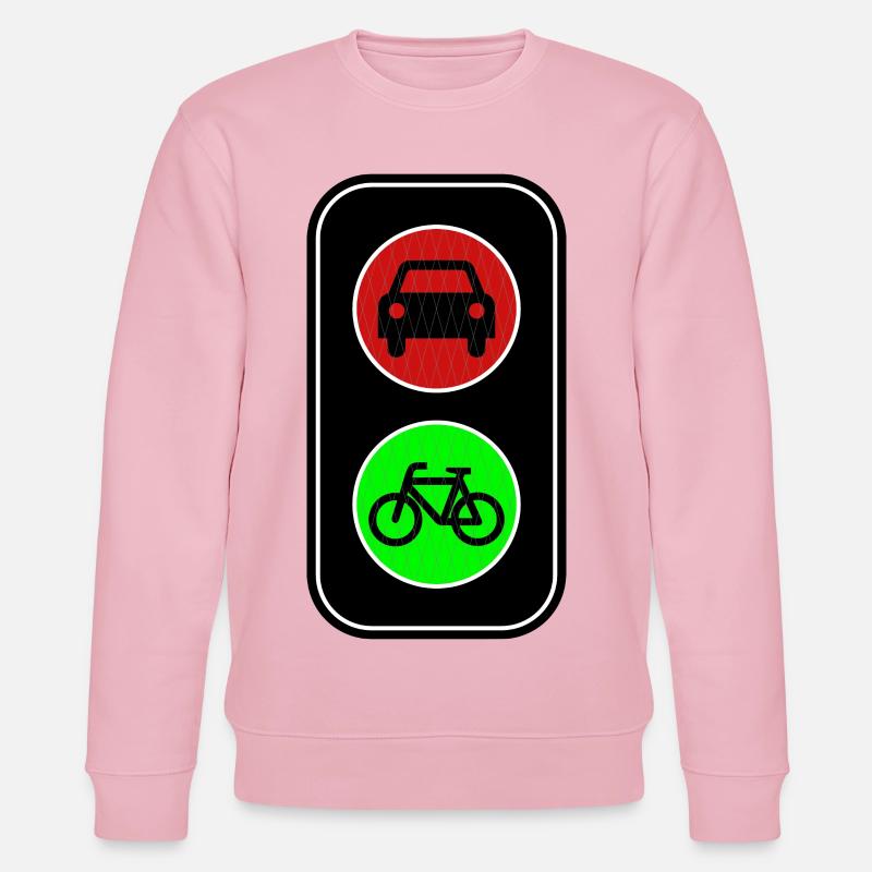 Vert pour le vélo - Sweat bio CHANGER Stanley/Stella Unisexe - rose pâle