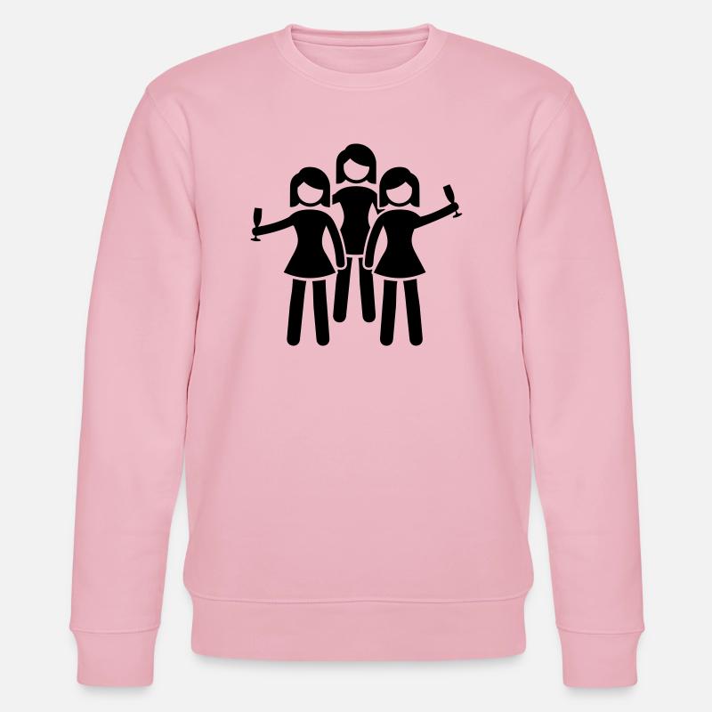 frauen party - Stanley/Stella Unisex Bio-Sweatshirt CHANGER  - Hellrosa