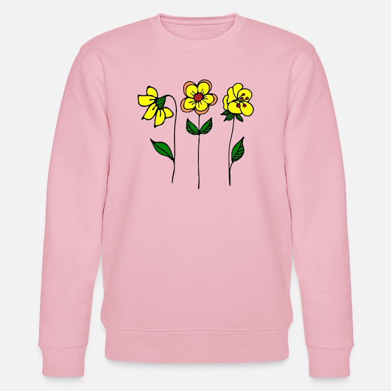 Blumen - Stanley/Stella Unisex Bio-Sweatshirt CHANGER  - Hellrosa
