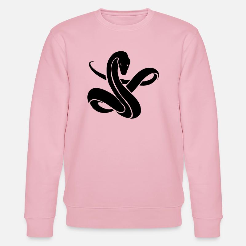 Snake - Stanley/Stella Unisex Bio-Sweatshirt CHANGER  - Hellrosa