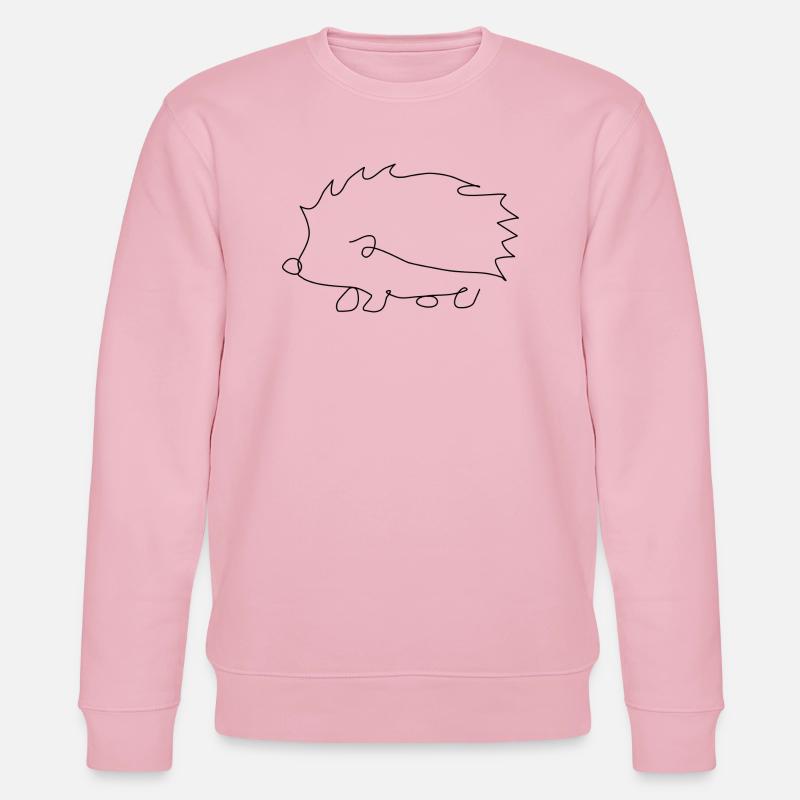 Line Art Igel Design - Stanley/Stella Unisex Bio-Sweatshirt CHANGER - Hellrosa