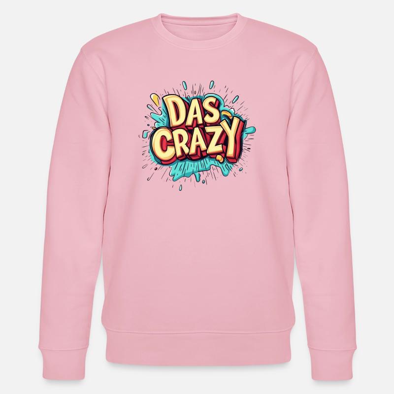 das crazy - Stanley/Stella Unisex Bio-Sweatshirt CHANGER  - Hellrosa