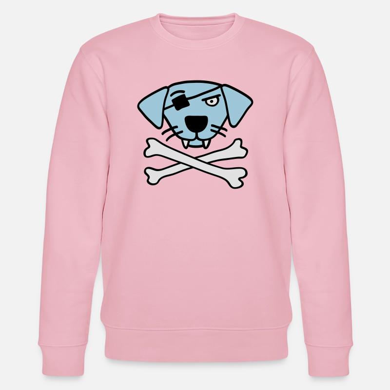 pirate_dog_042013_a_3c - Stanley/Stella Unisex Bio-Sweatshirt CHANGER - Hellrosa