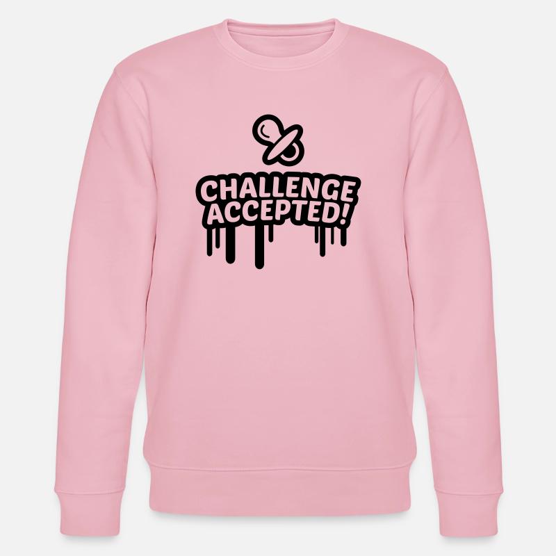 Dummy challenge accepted 1c. - Stanley/Stella CHANGER Unisex Organic Sweatshirt - cotton pink