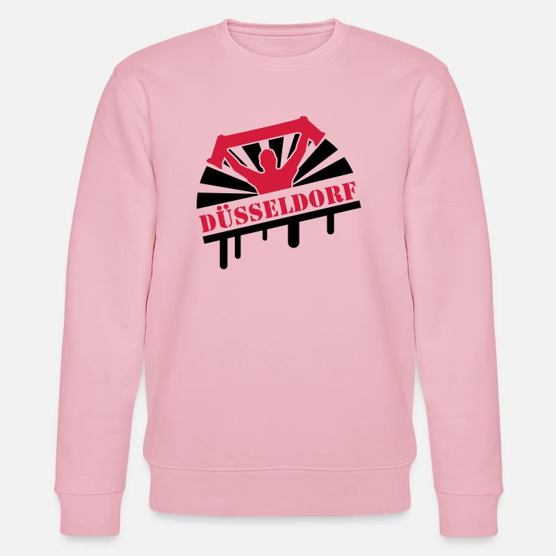 duesseldorf_f2 - Stanley/Stella Unisex Bio-Sweatshirt CHANGER  - Hellrosa