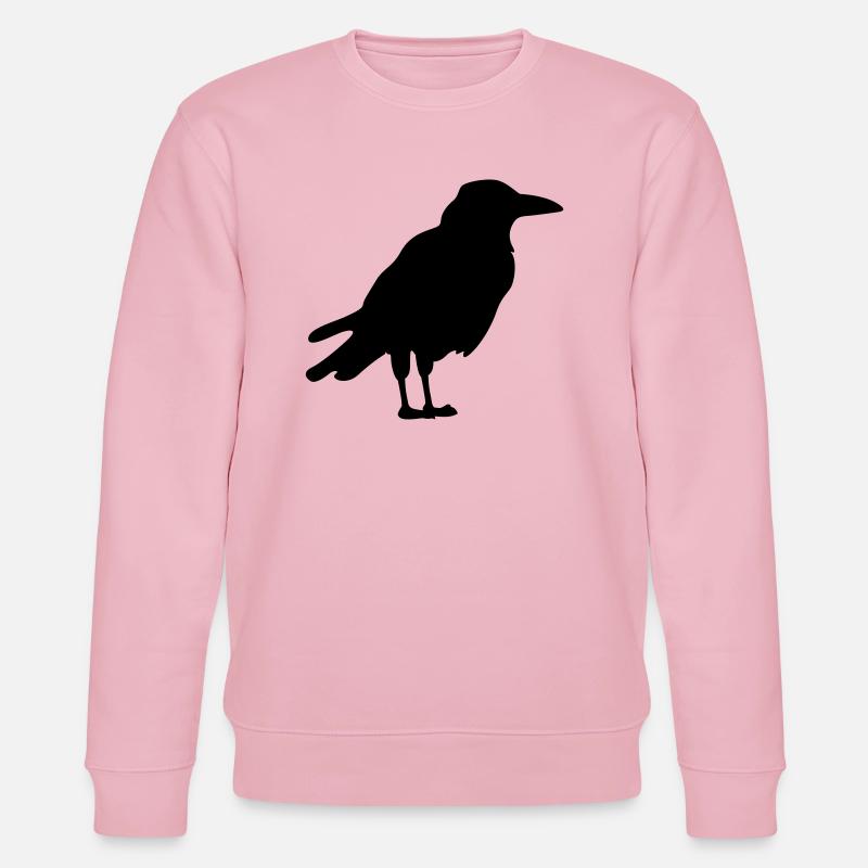 Krähe - Stanley/Stella Unisex Bio-Sweatshirt CHANGER  - Hellrosa