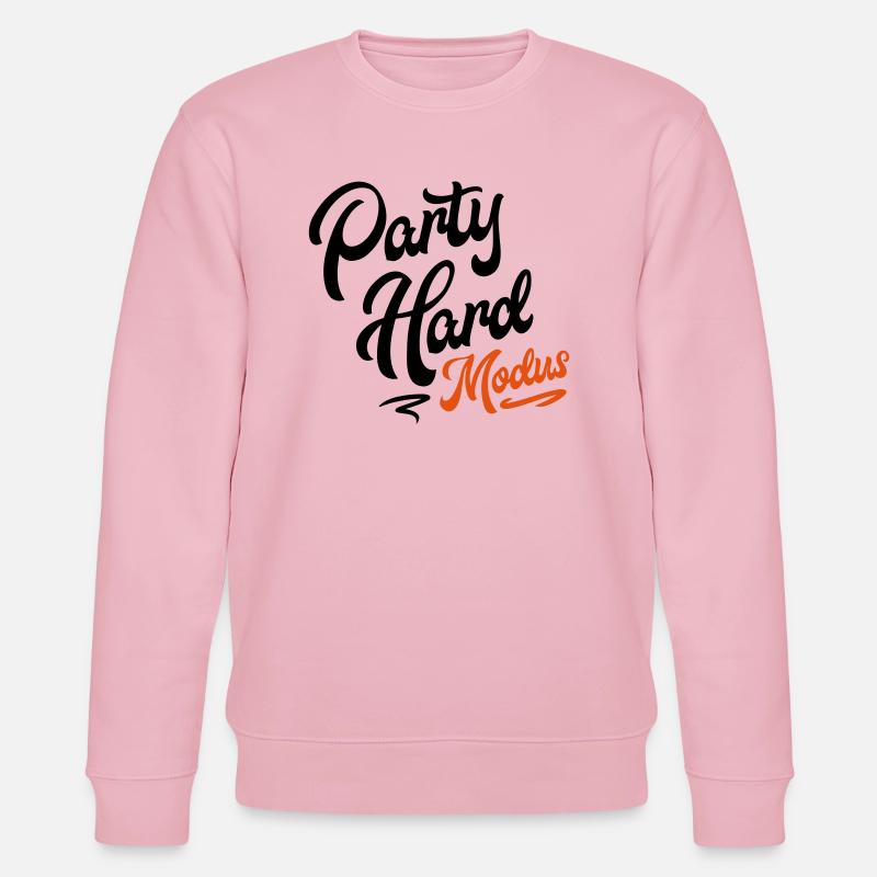 party hard design - Stanley/Stella Unisex Bio-Sweatshirt CHANGER  - Hellrosa
