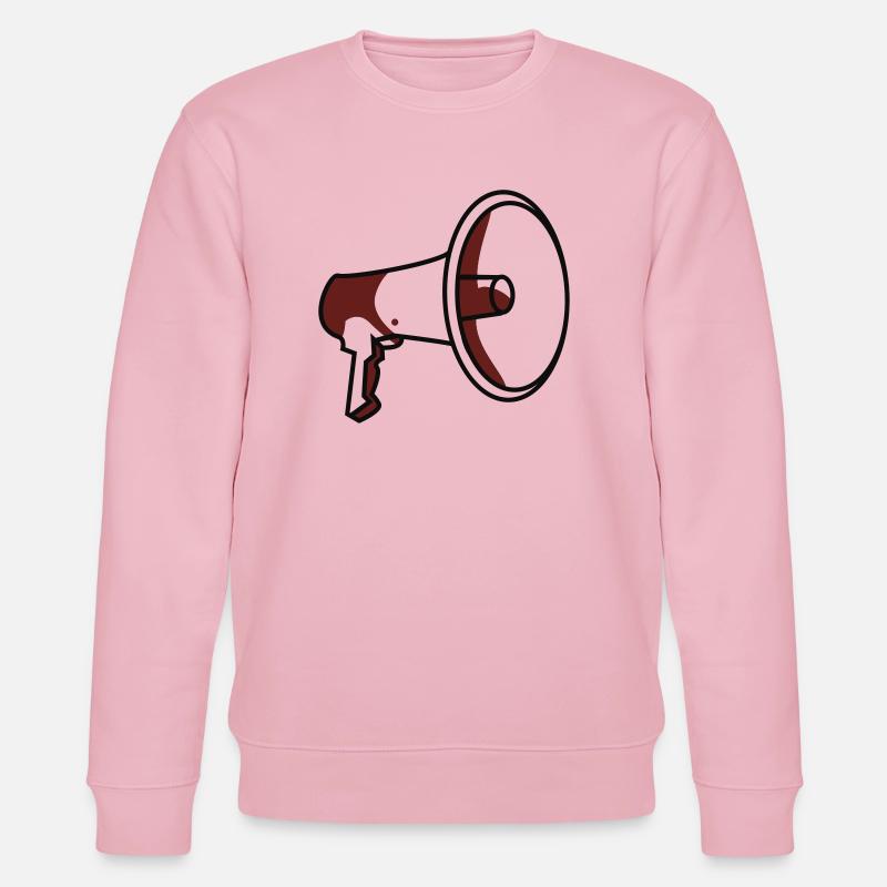 Lautsprecher, eigener Text - Stanley/Stella Unisex Bio-Sweatshirt CHANGER - Hellrosa