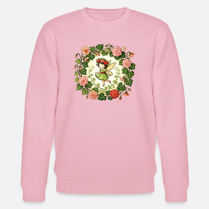 Blume Garten Fee - Stanley/Stella Unisex Bio-Sweatshirt CHANGER  - Hellrosa