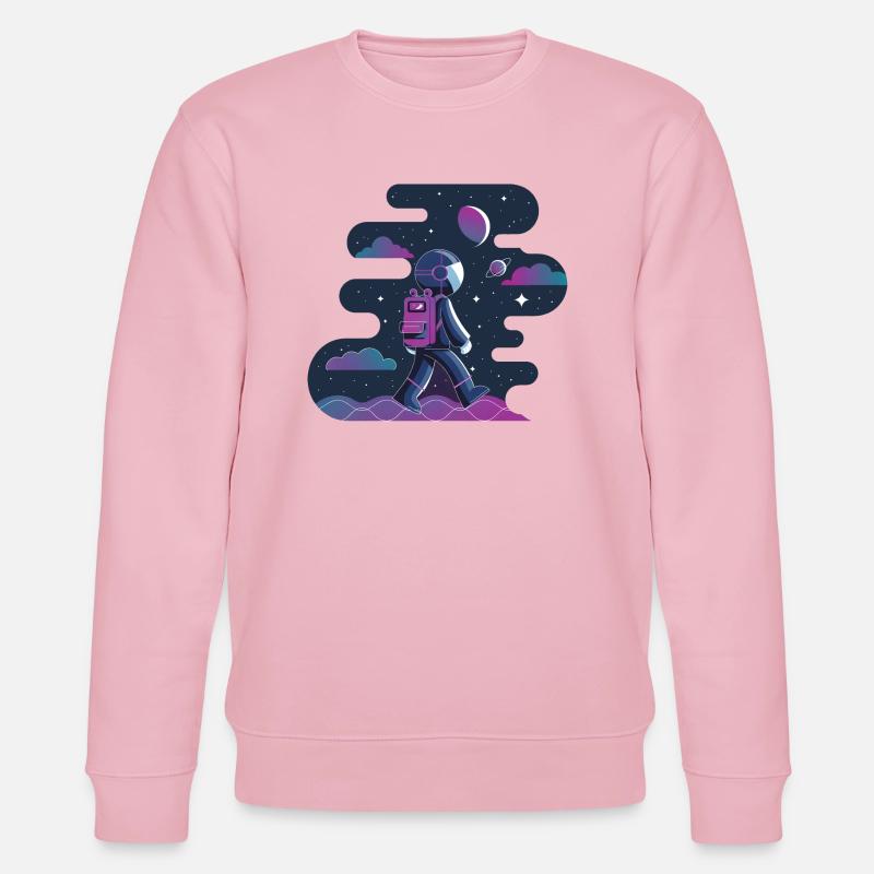 Himmlischer Wanderer - Stanley/Stella Unisex Bio-Sweatshirt CHANGER  - Hellrosa