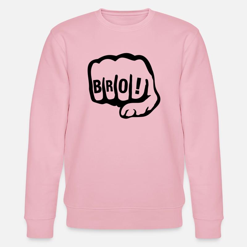 bro_faust_qa1 - Stanley/Stella Unisex Bio-Sweatshirt CHANGER  - Hellrosa