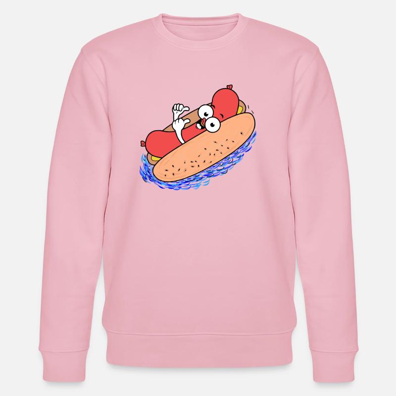 Hot Dog Sommer - Stanley/Stella Unisex Bio-Sweatshirt CHANGER  - Hellrosa