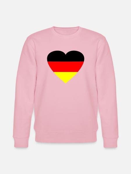 herz_deutschland2 - Stanley/Stella Unisex Bio-Sweatshirt CHANGER  - Hellrosa