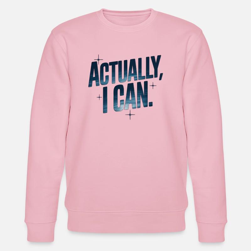 Eigentlich kann ich das - Stanley/Stella Unisex Bio-Sweatshirt CHANGER  - Hellrosa
