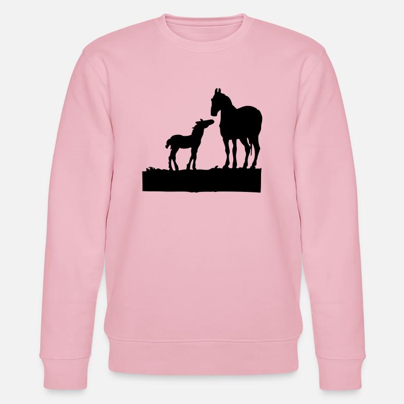 Pferd - Stanley/Stella Unisex Bio-Sweatshirt CHANGER  - Hellrosa