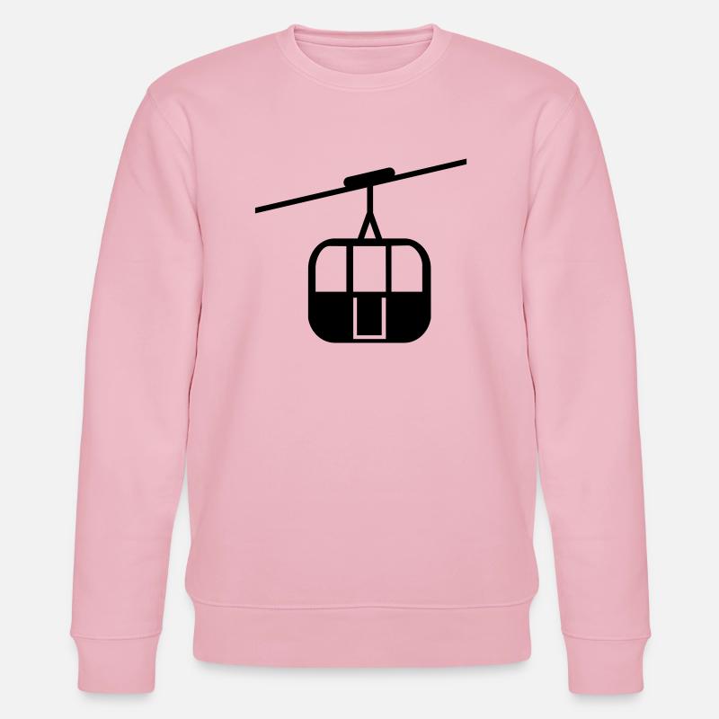 Seilbahn - Stanley/Stella Unisex Bio-Sweatshirt CHANGER  - Hellrosa